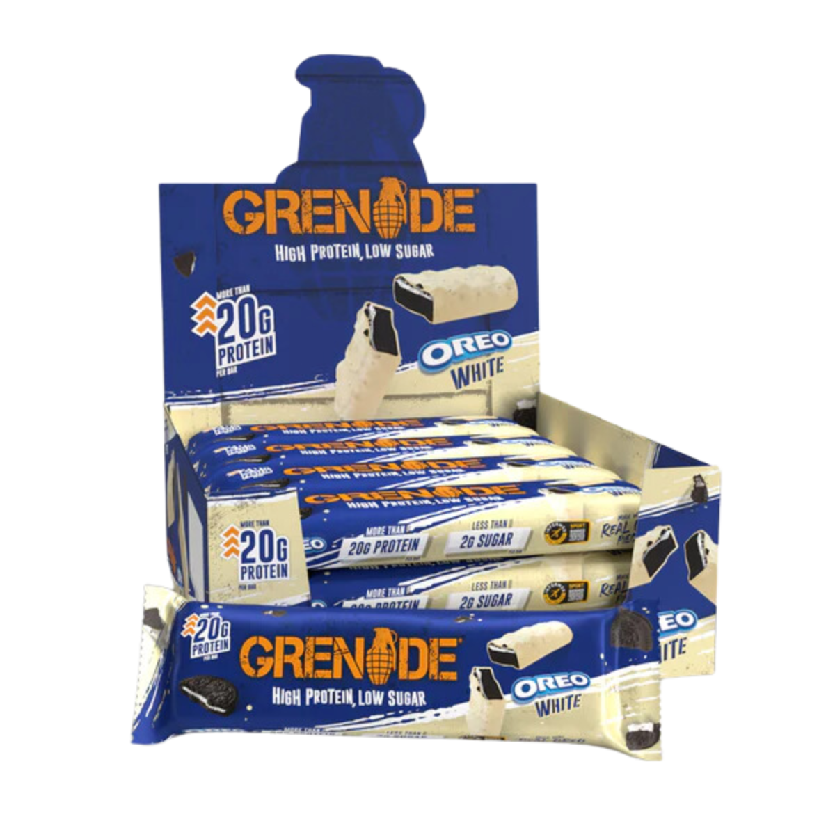 Grenade Protein Bar Oreo White | Muscle Freak