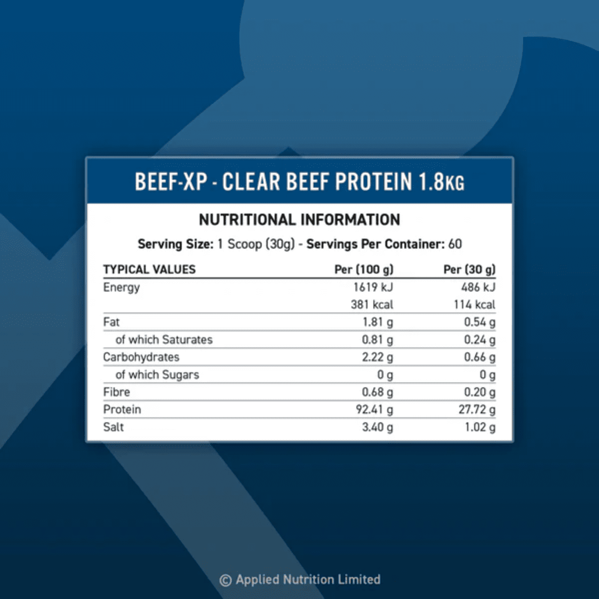 Applied Beef-XP Clear Hydrolysed Protein