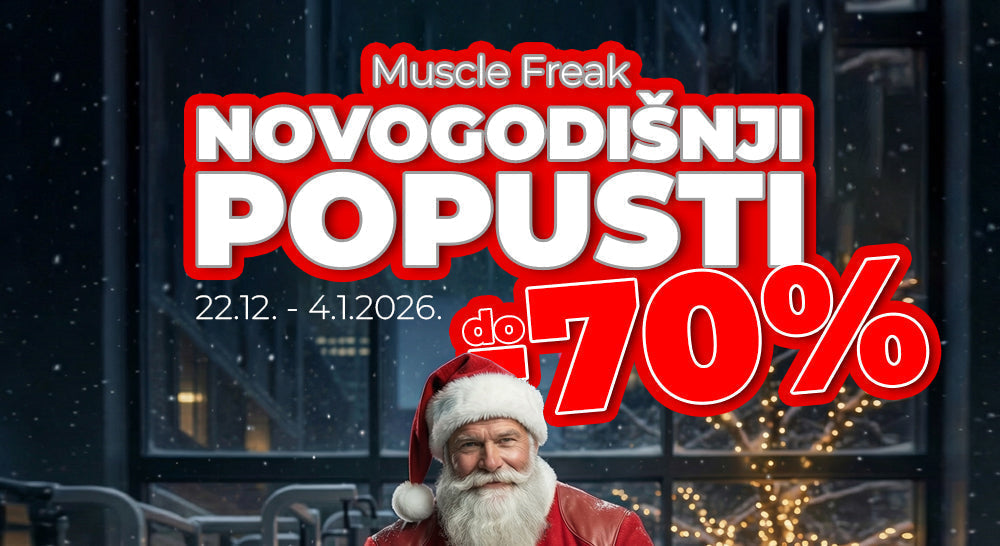Novogodišnji popusti u Muscle Freak-u - POPUSTI DO -70%