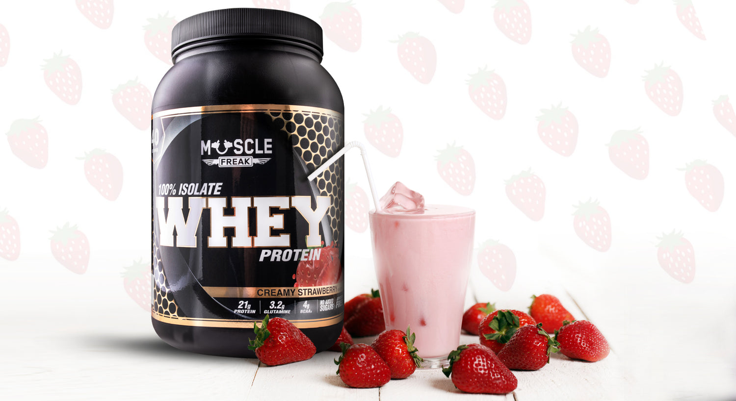 Muscle Freak whey smoothie