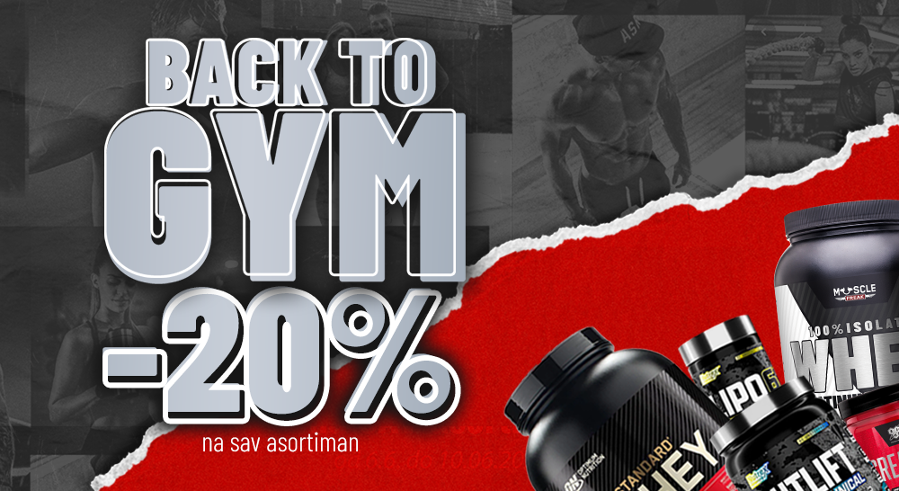 Back to Gym – 20% popusta na sve proizvode!
