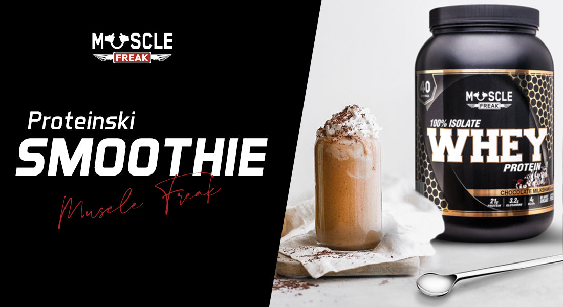 Proteinski smoothie - kikiriki puter + banana