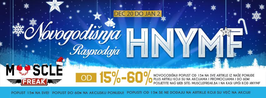Novogodišnje sniženje cijena u Muscle Freak-u!