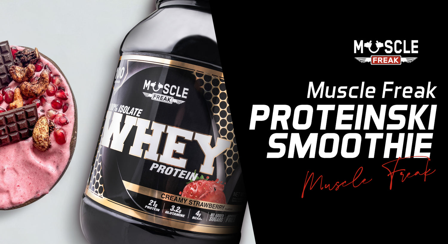 Proteinski smoothie od višanja i banana