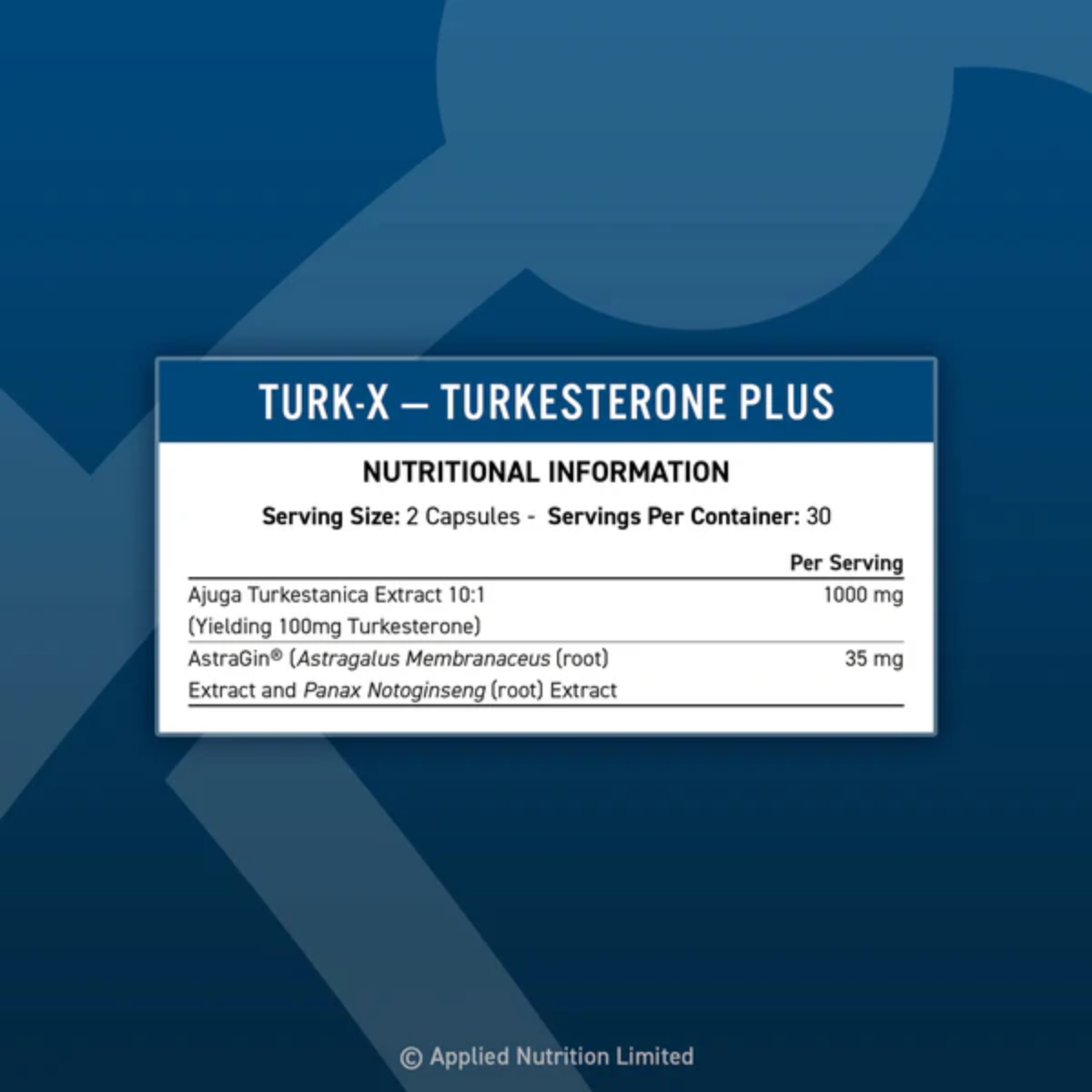 Applied Turk-X TURKESTERONE PLUS - 1