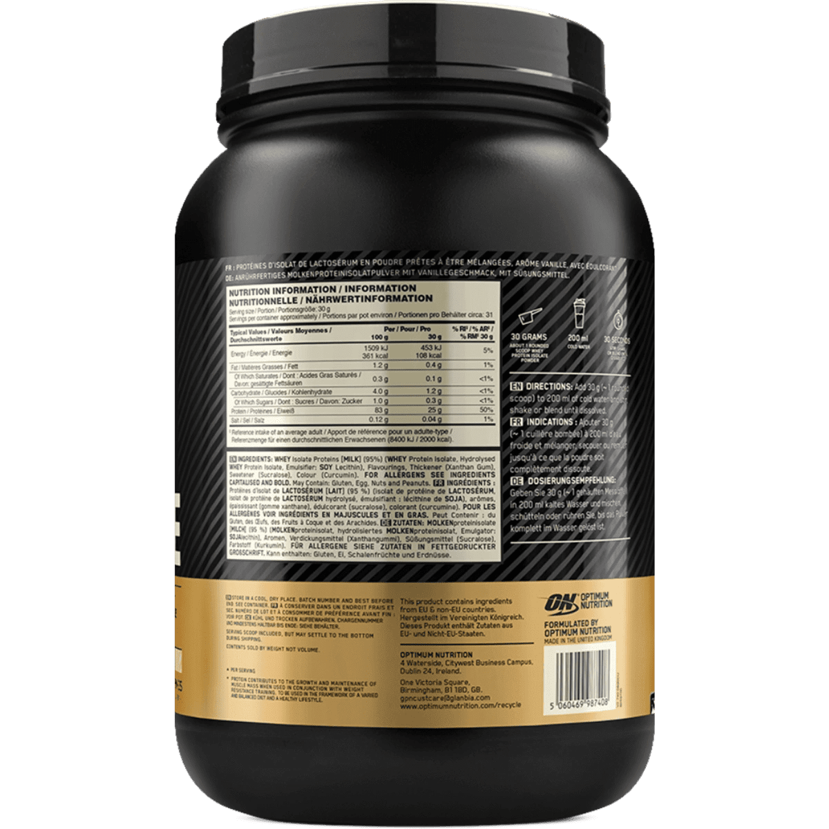 Optimum Nutrition 100% Gold Standard Isolate | Muscle Freak