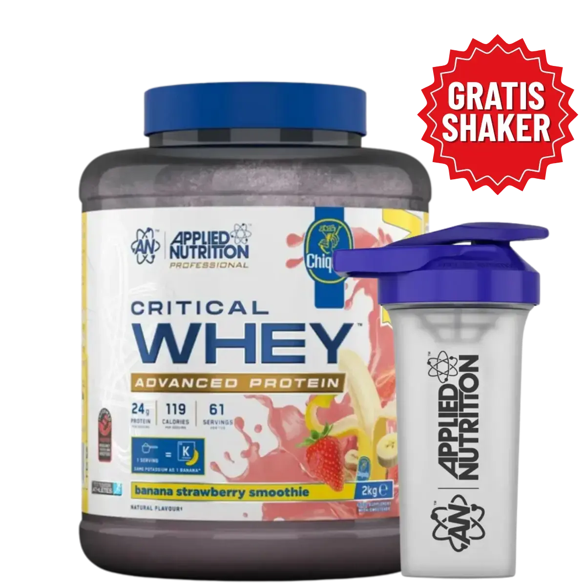 Applied Nutrition Critical Whey 2kg + GRATIS SHAKER - Muscle Freak