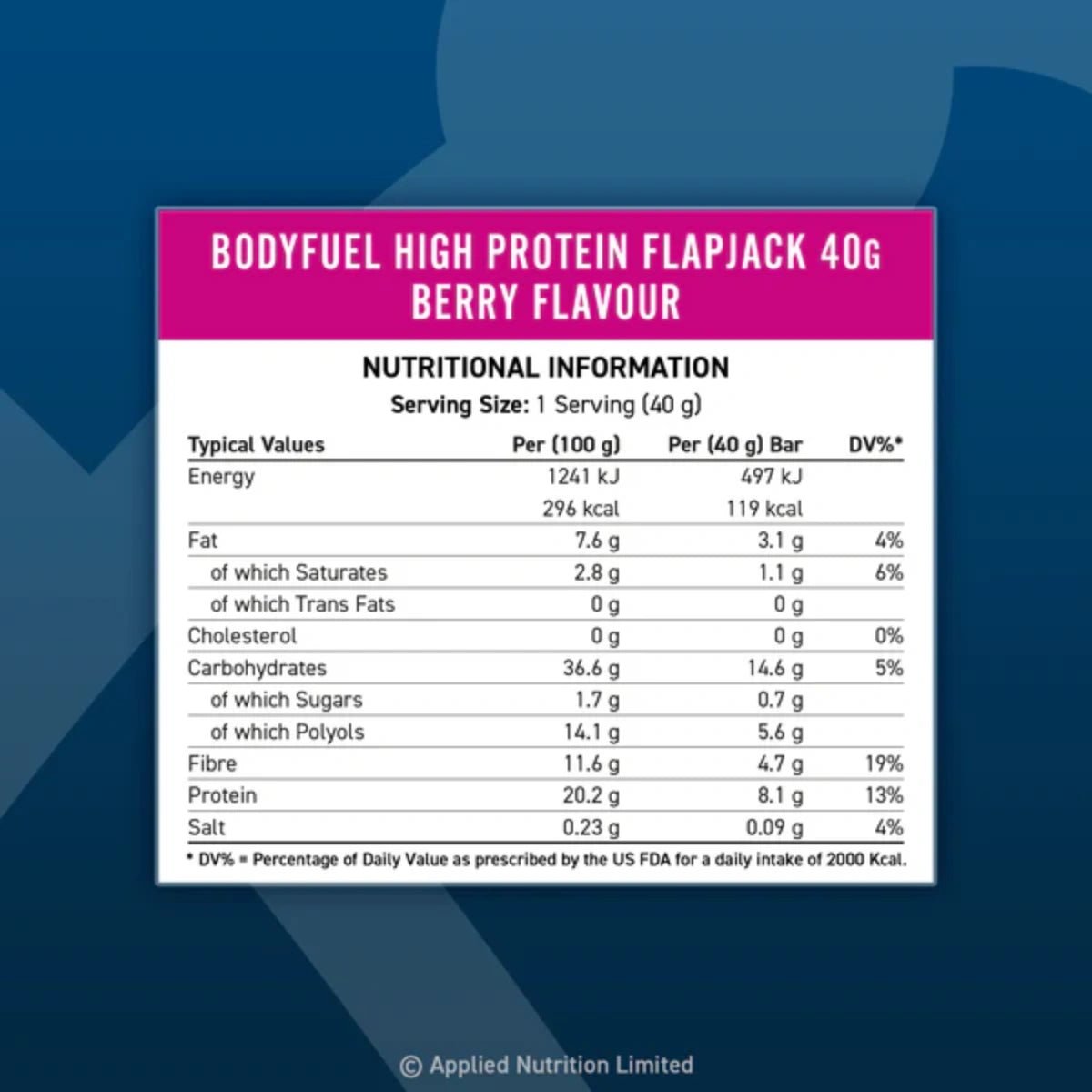 Applied Nutrition BODYFUEL™ High Protein Flapjack