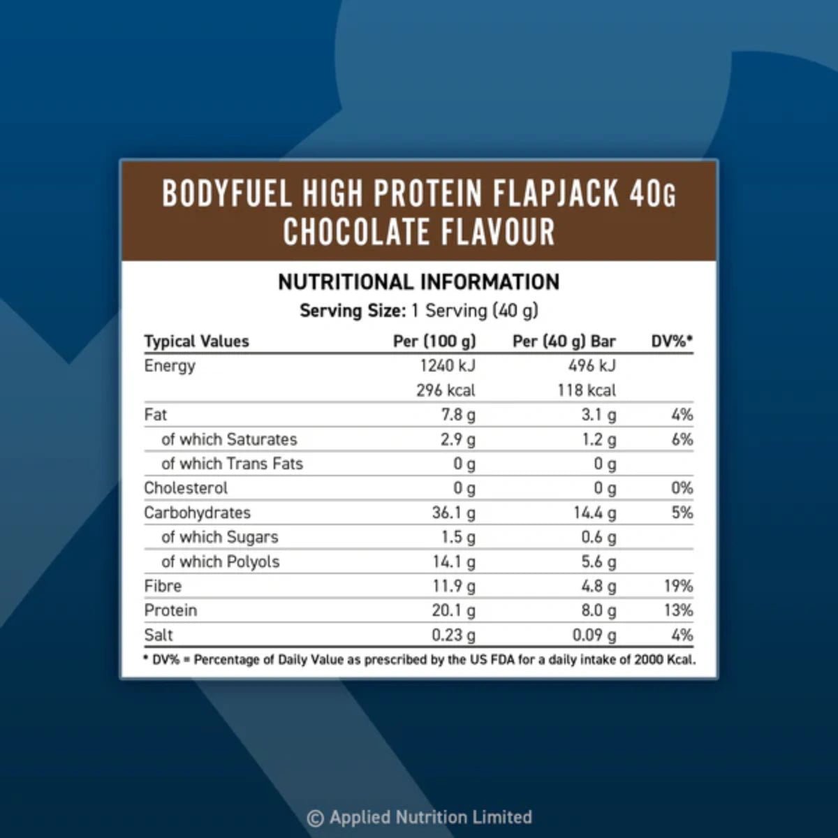 Applied Nutrition BODYFUEL™ High Protein Flapjack