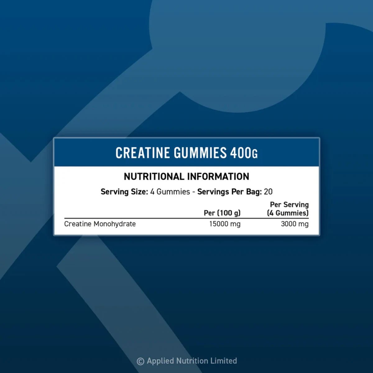 Applied Nutrition Creatine Monohydrate Gummies 