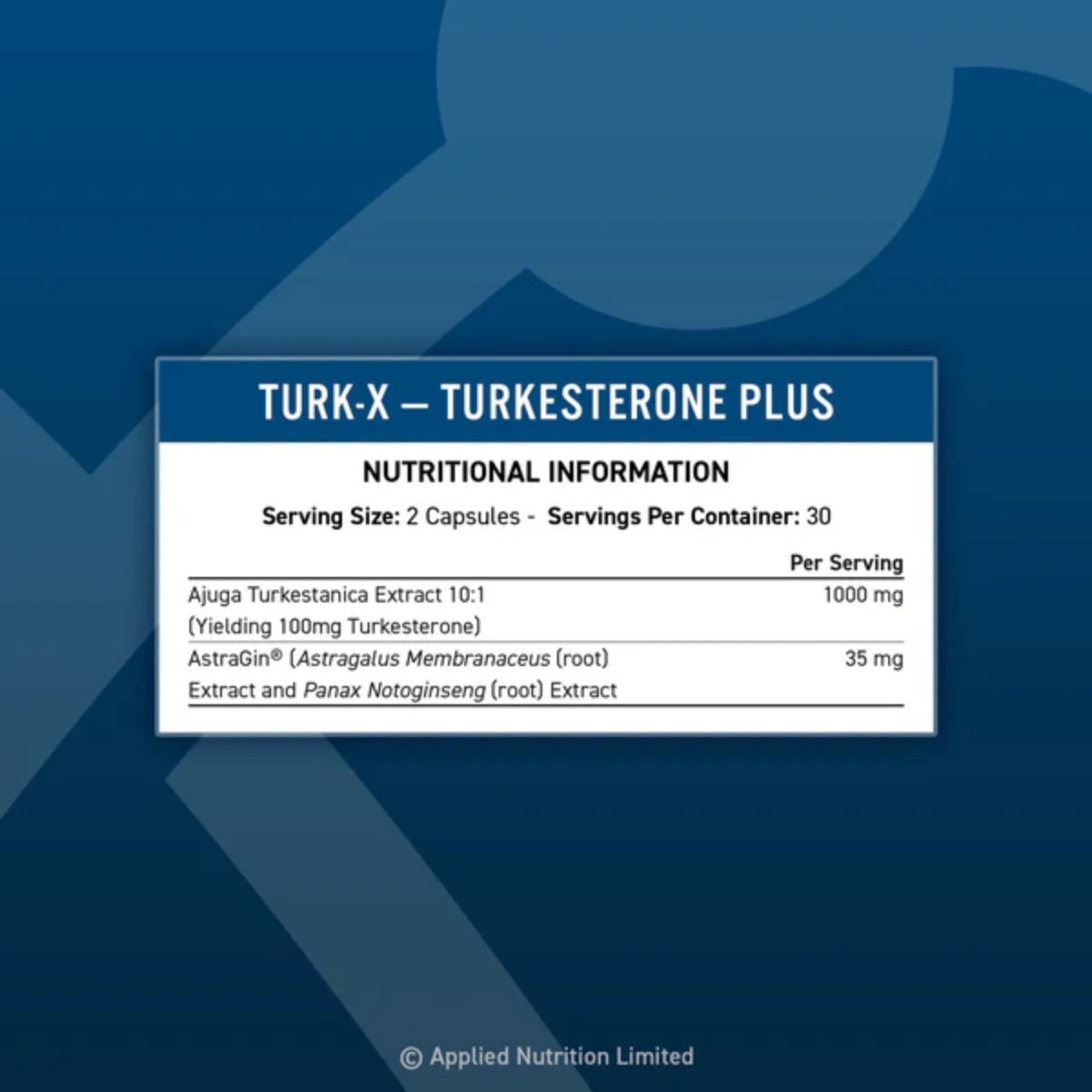 Applied Turk-X TURKESTERONE PLUS