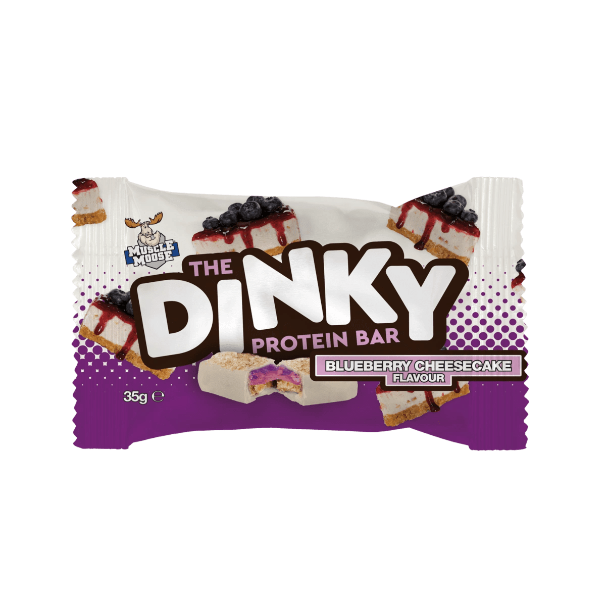 Moose Dinky Bars Blueberry Cheesecake