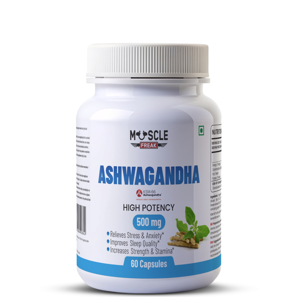 Muscle Freak Ashwagandha KSM-66 - Muscle Freak