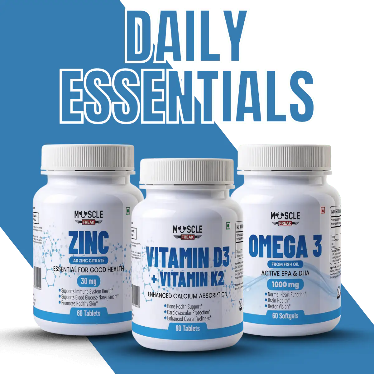 Muscle Freak Daily Essentials Bundle - Muscle Freak