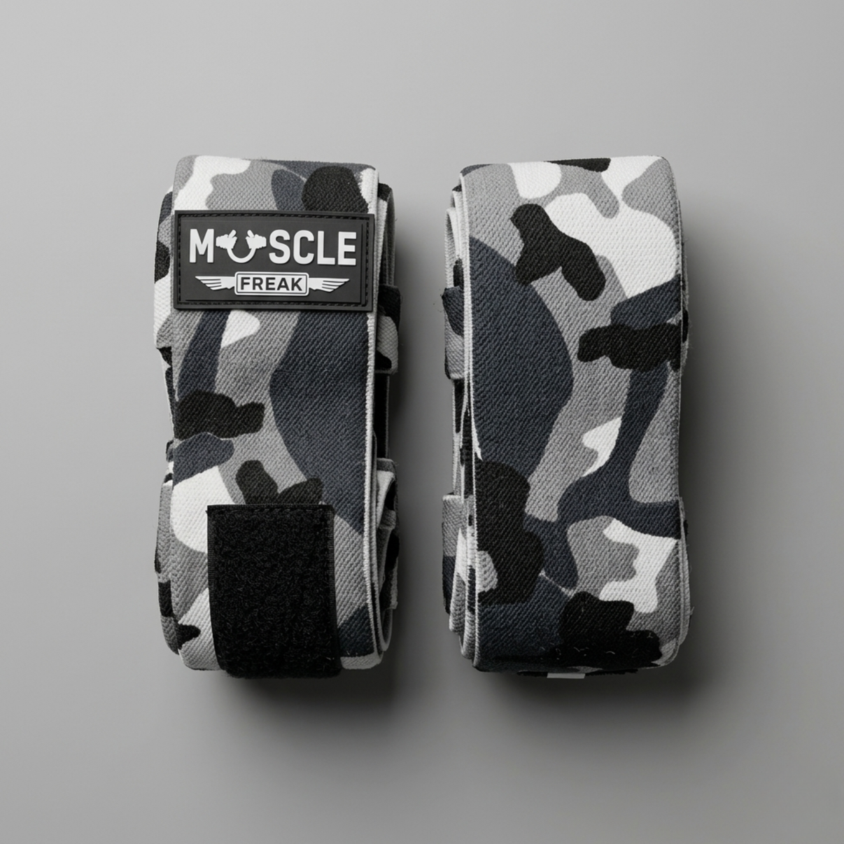 Muscle Freak Knee Wraps Camo - Bandaže za koljena sa čičkom - Muscle Freak
