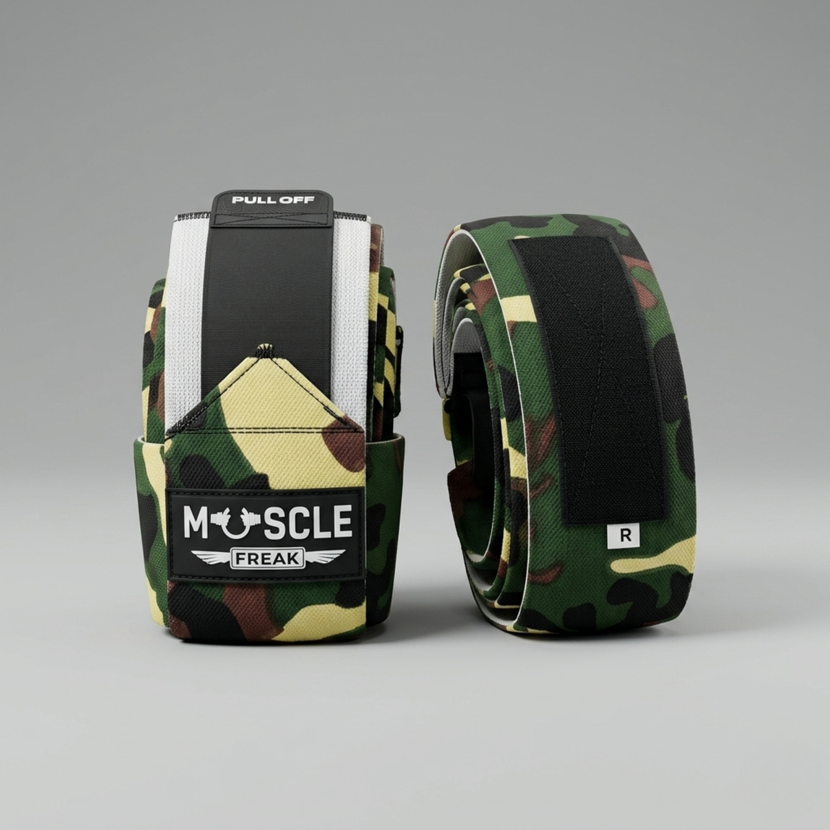 Muscle Freak Knee Wraps Camo - Bandaže za koljena sa čičkom - Muscle Freak