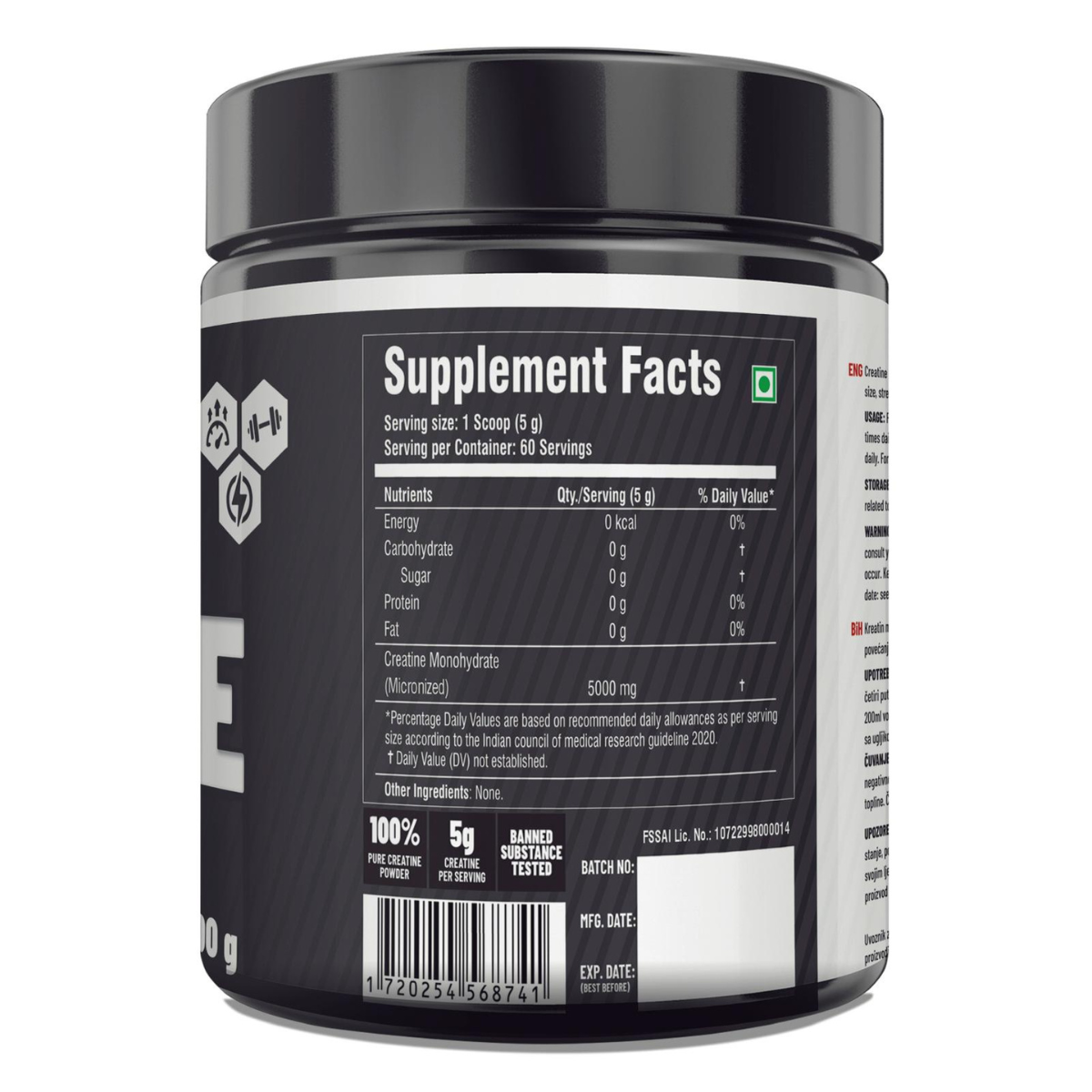 Muscle-Freak-Micronized-Creatine Sastav