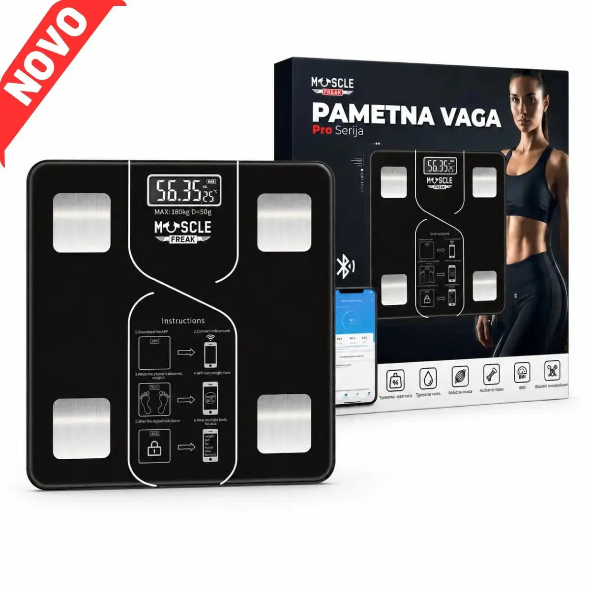 Muscle Freak Pametna Vaga – Pro Serija - Muscle Freak