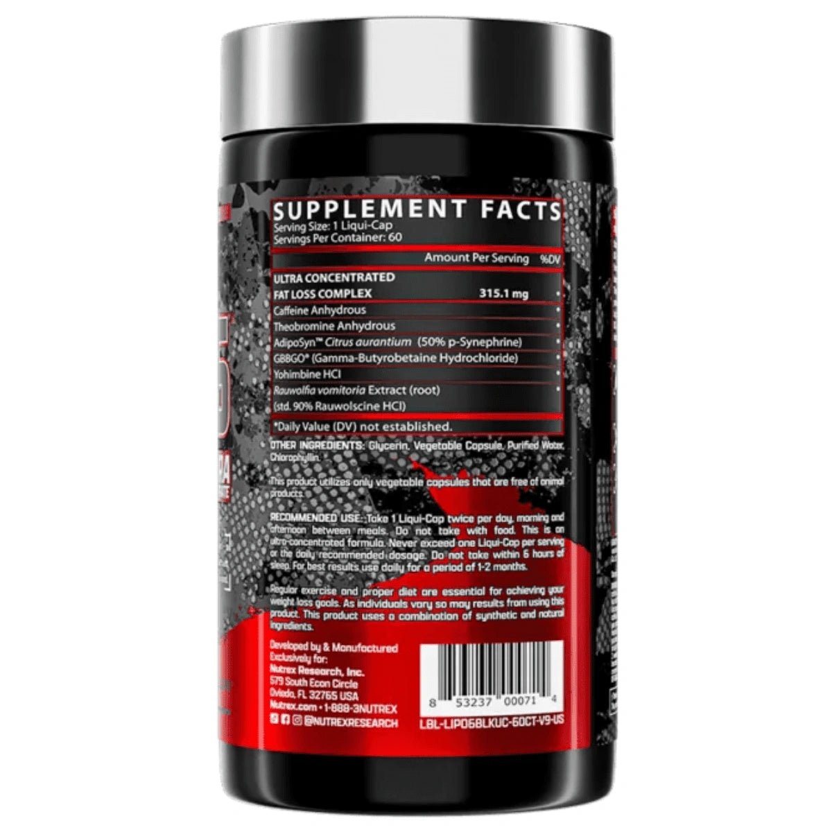 Nutrex LIPO-6 BLACK UC | Muscle Freak