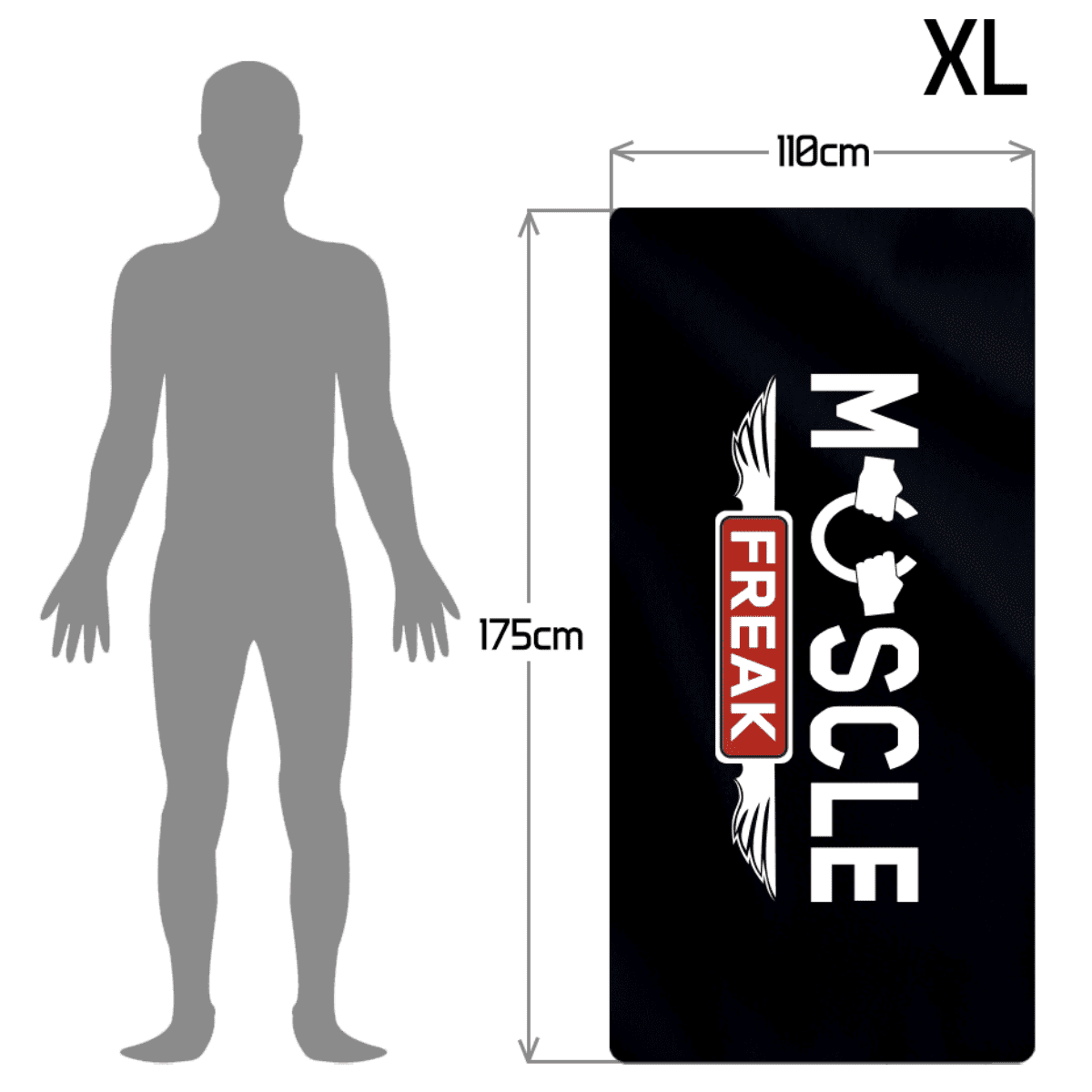 Muscle Freak peškir od mikrovlakana - 12