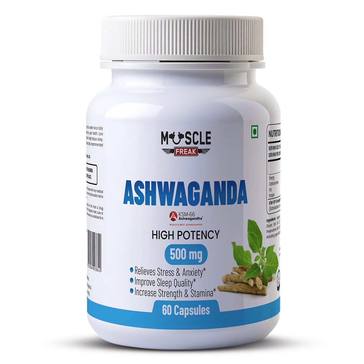 Muscle Freak Ashwagandha KSM-66 | Muscle Freak