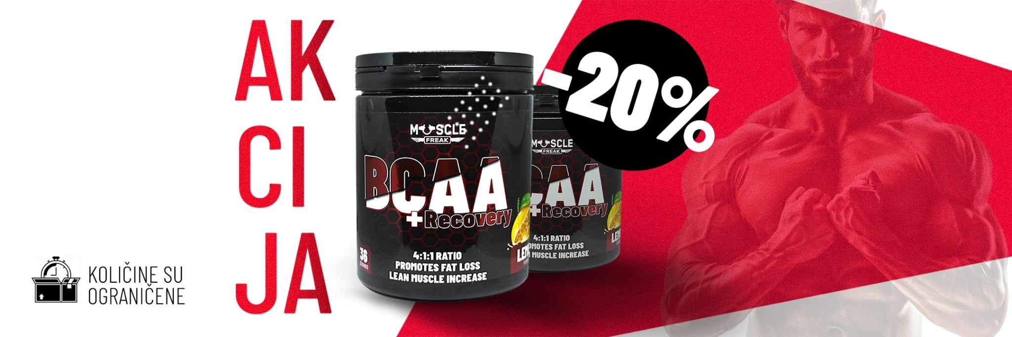 Muscle Freak BCAA Recovery Akcija -20%