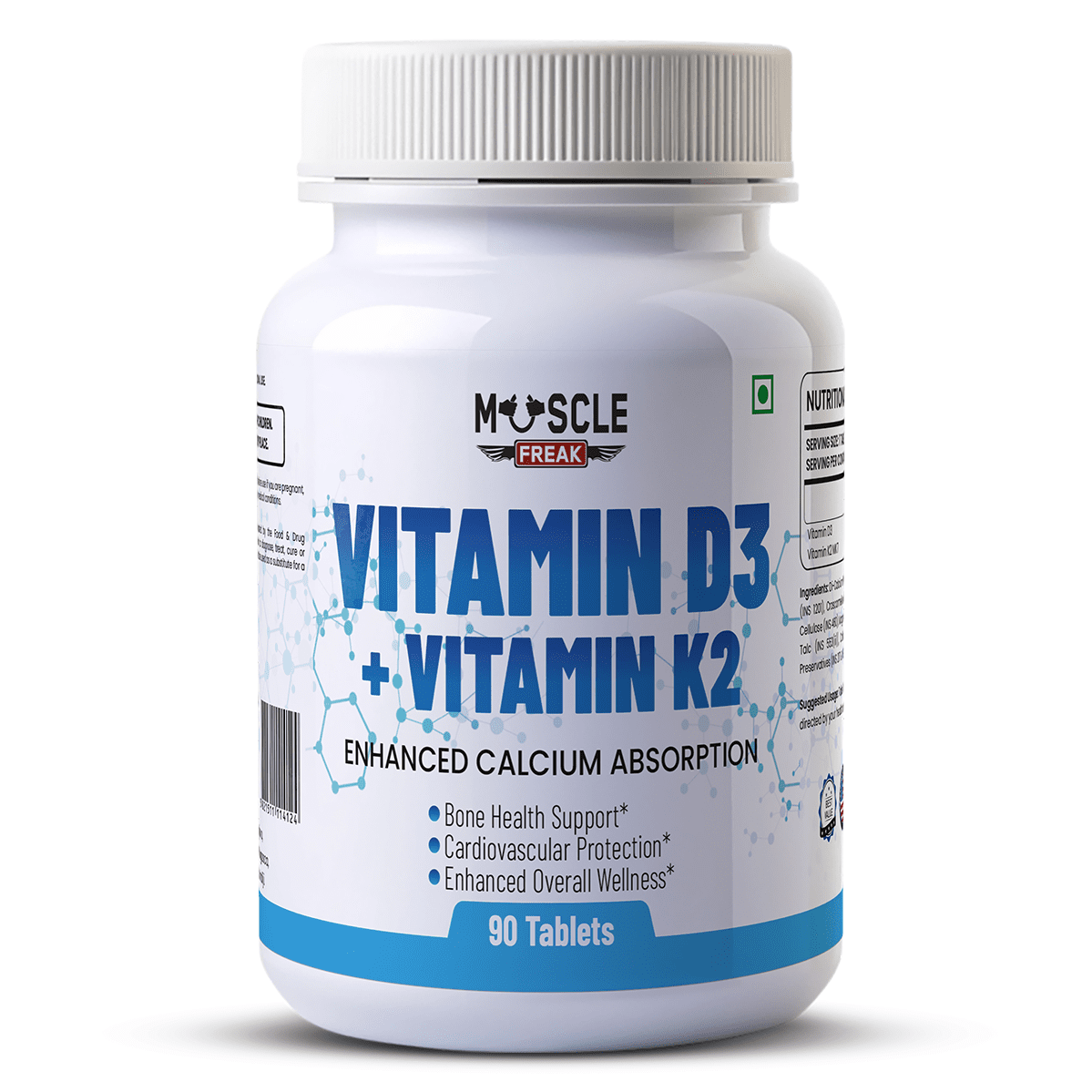 Muscle Freak Vitamin D3 + Vitamin K2 | Muscle Freak