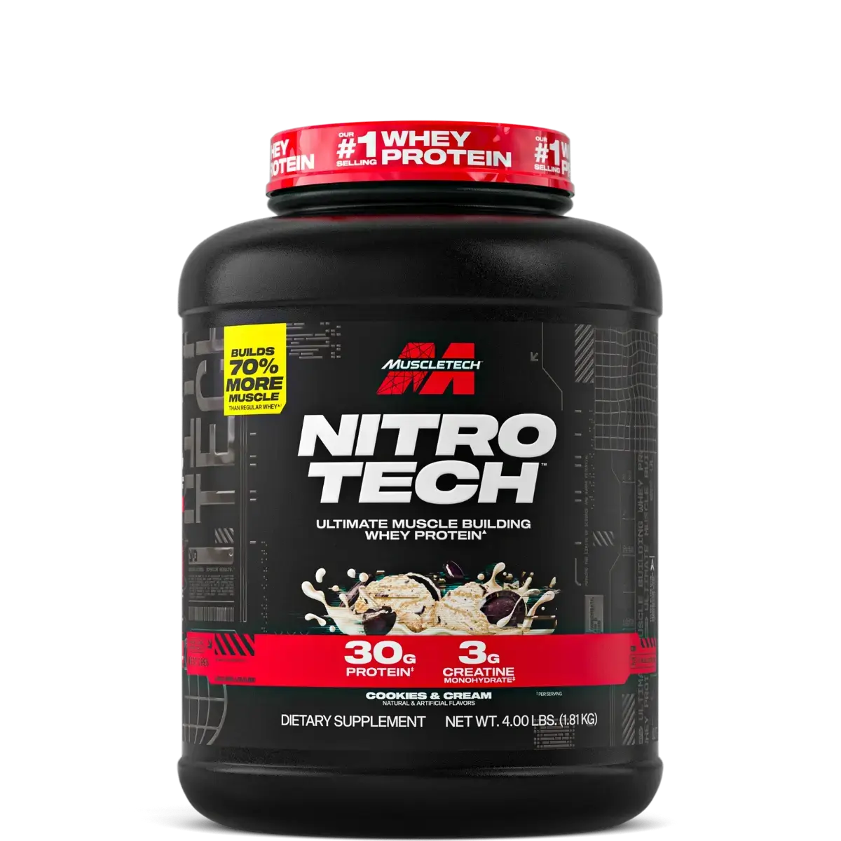 Muscletech Nitro-Tech Ultimate Muscle Building Whey Protein - Muscle Freak
