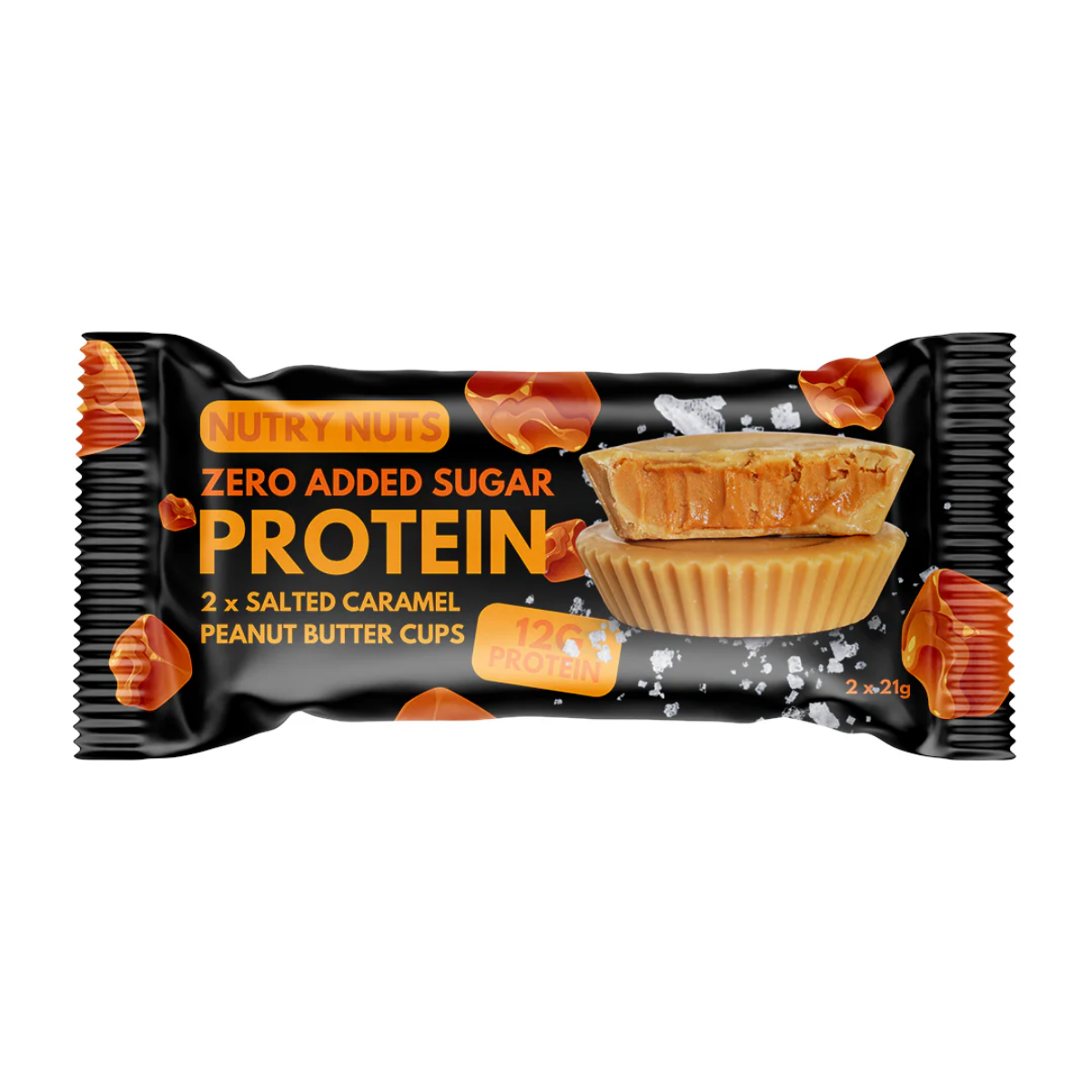 NUTRY NUTS Salted Caramel Peanut Butter Cups - Muscle Freak