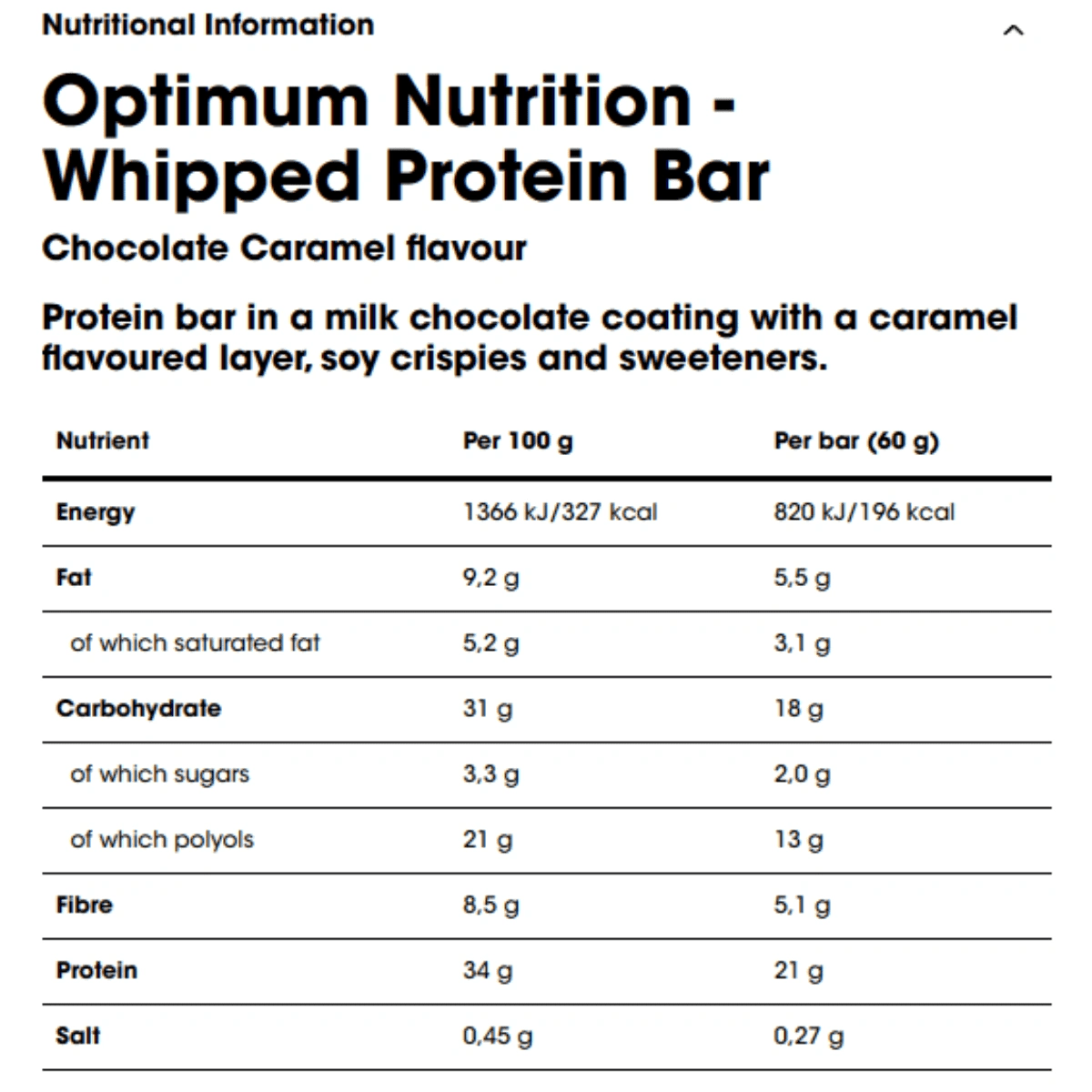 Optimum Nutrition Whipped Protein Bar | Muscle Freak