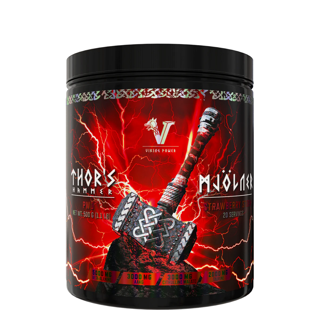 Viking Power Thor's Hammer Pre-workout 1+1 GRATIS (EXP: 10/2026) - Muscle Freak