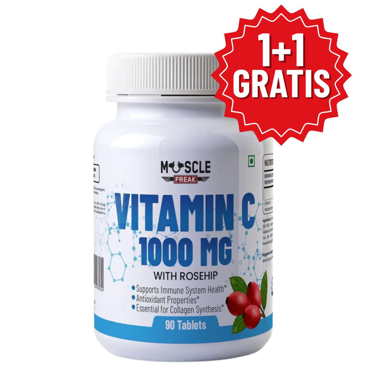 Muscle Freak Vitamin C 1000mg 1+1 GRATIS - Muscle Freak