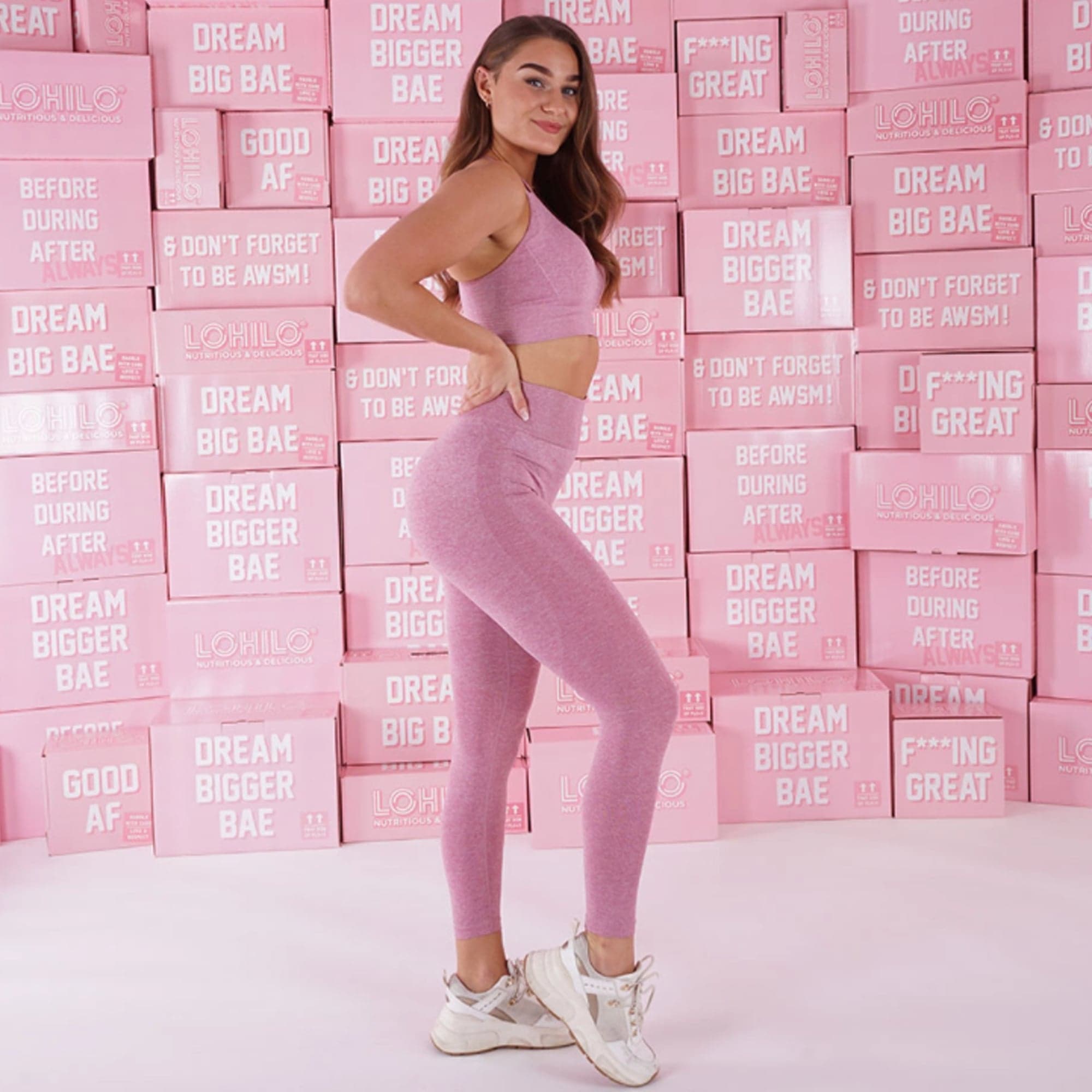 Lohilo Pink leggings - Fitness Motivation